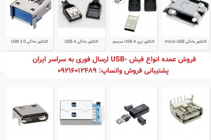 فروش انواع فیش USB نری مادگی